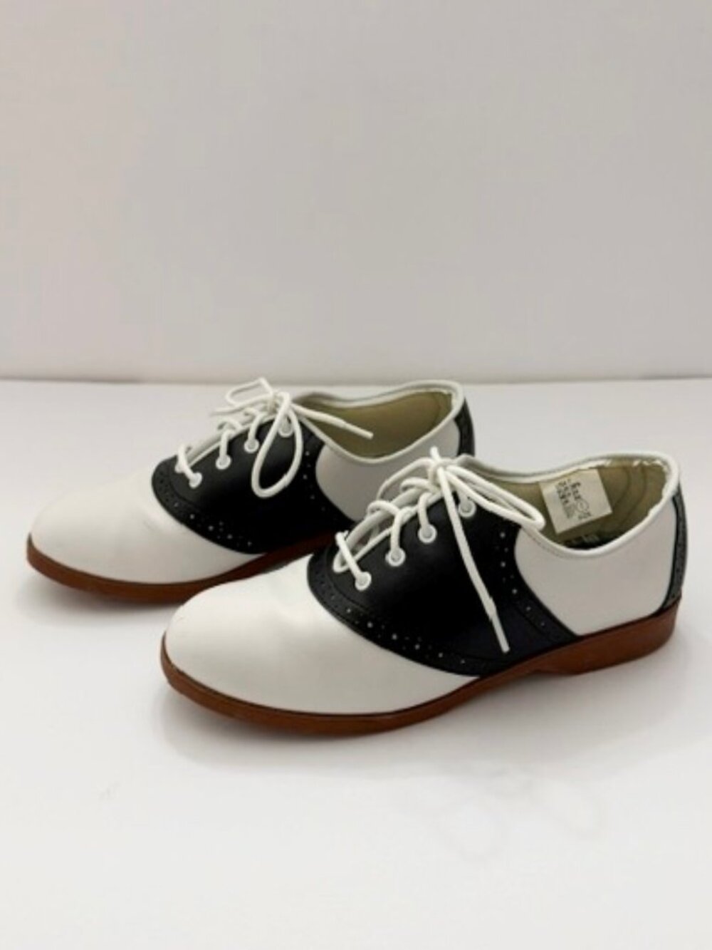 Predictions Saddle Oxford Tie Shoes School Rockabilly 50's Retro Costume Size 7